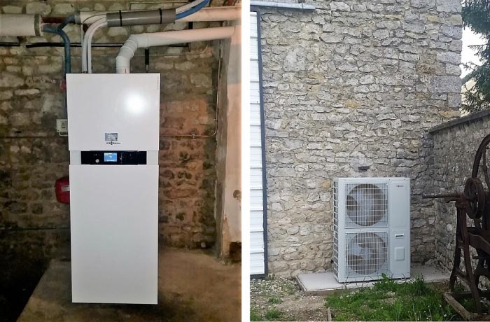 Pompe à chaleur hybride gaz viessmann