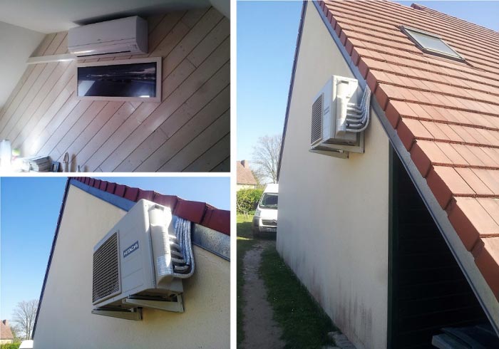 Pompe à chaleur dans les combles