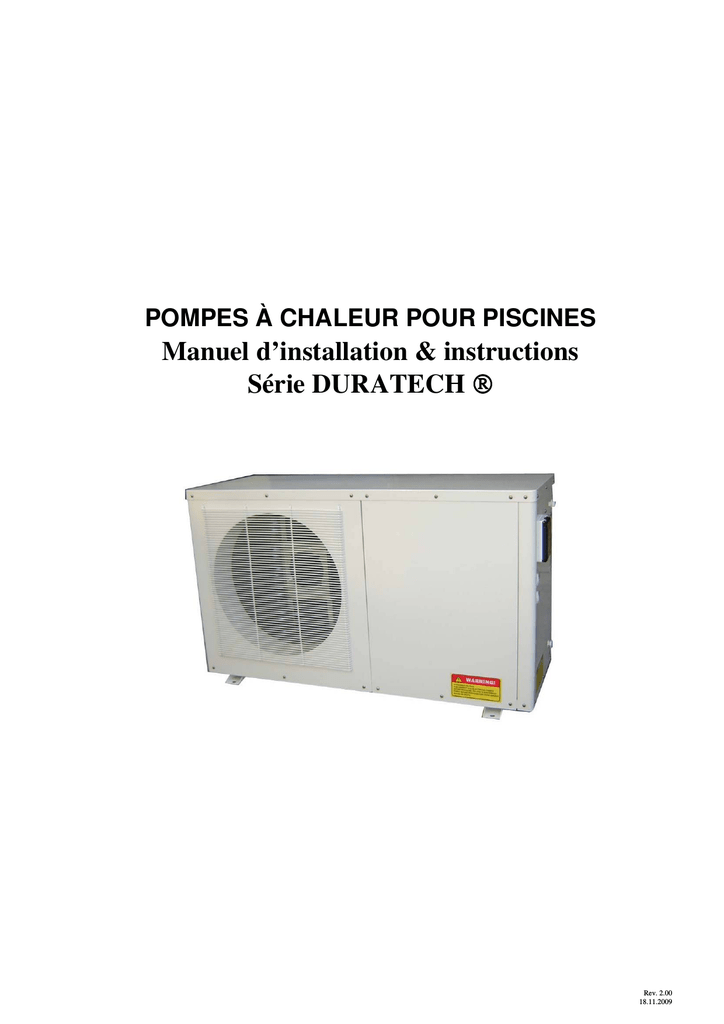 Pompe a chaleur duratech