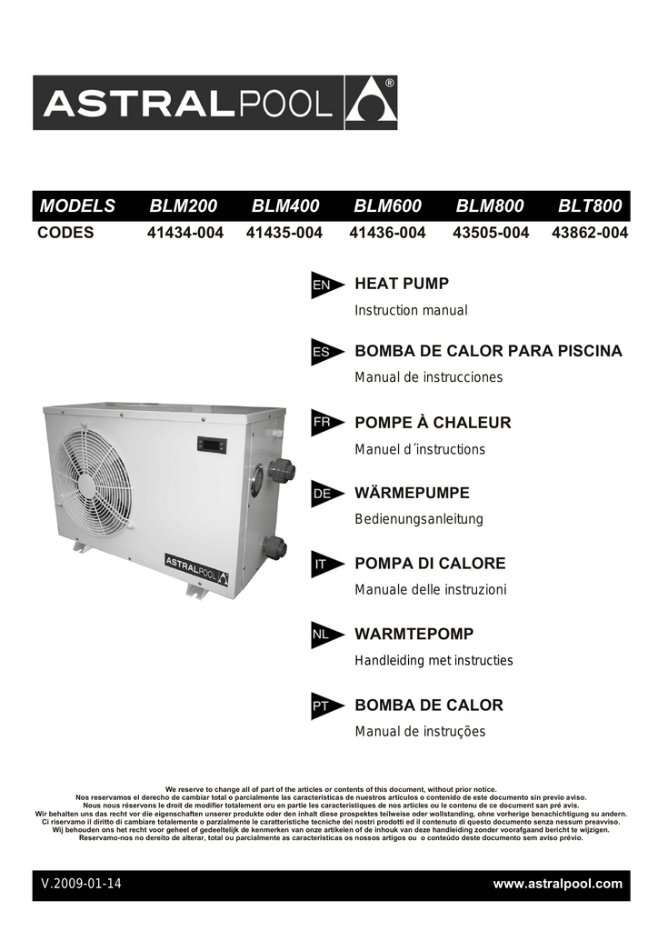 Pompe a chaleur blm400