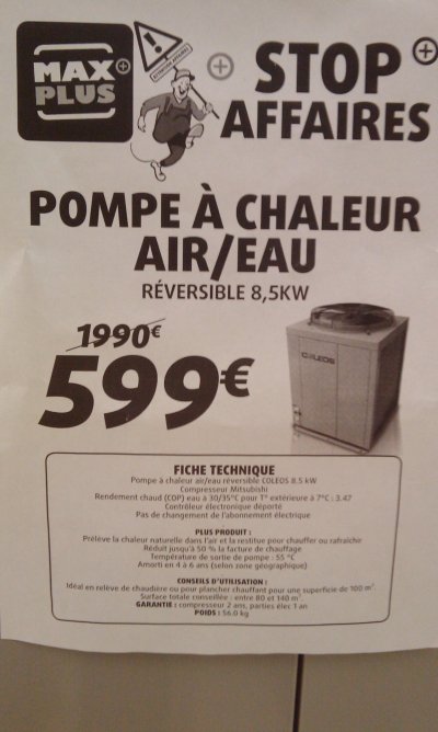 Pompe a chaleur coleos