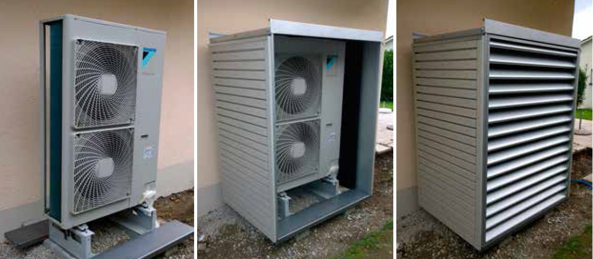 Habillage pour pompe a chaleur