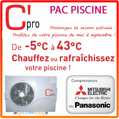 Pompe a chaleur piscine c'pac