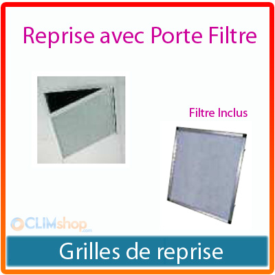 Grille de reprise pompe à chaleur
