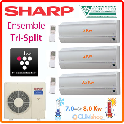 Pompe a chaleur air air sharp