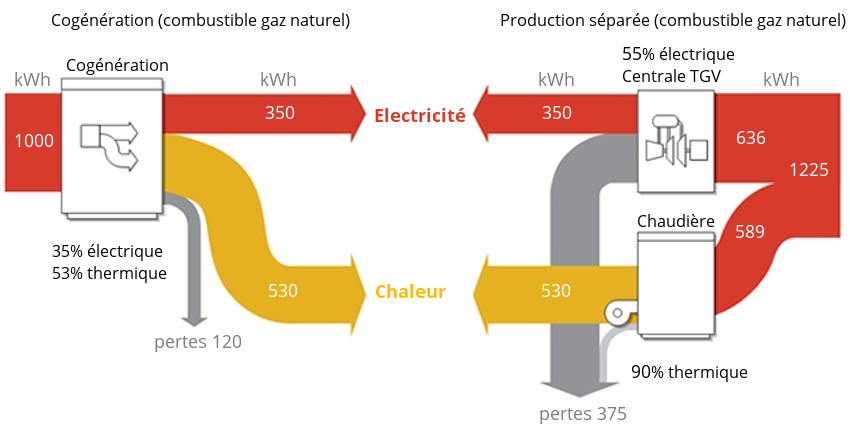 Cogénération pompe à chaleur