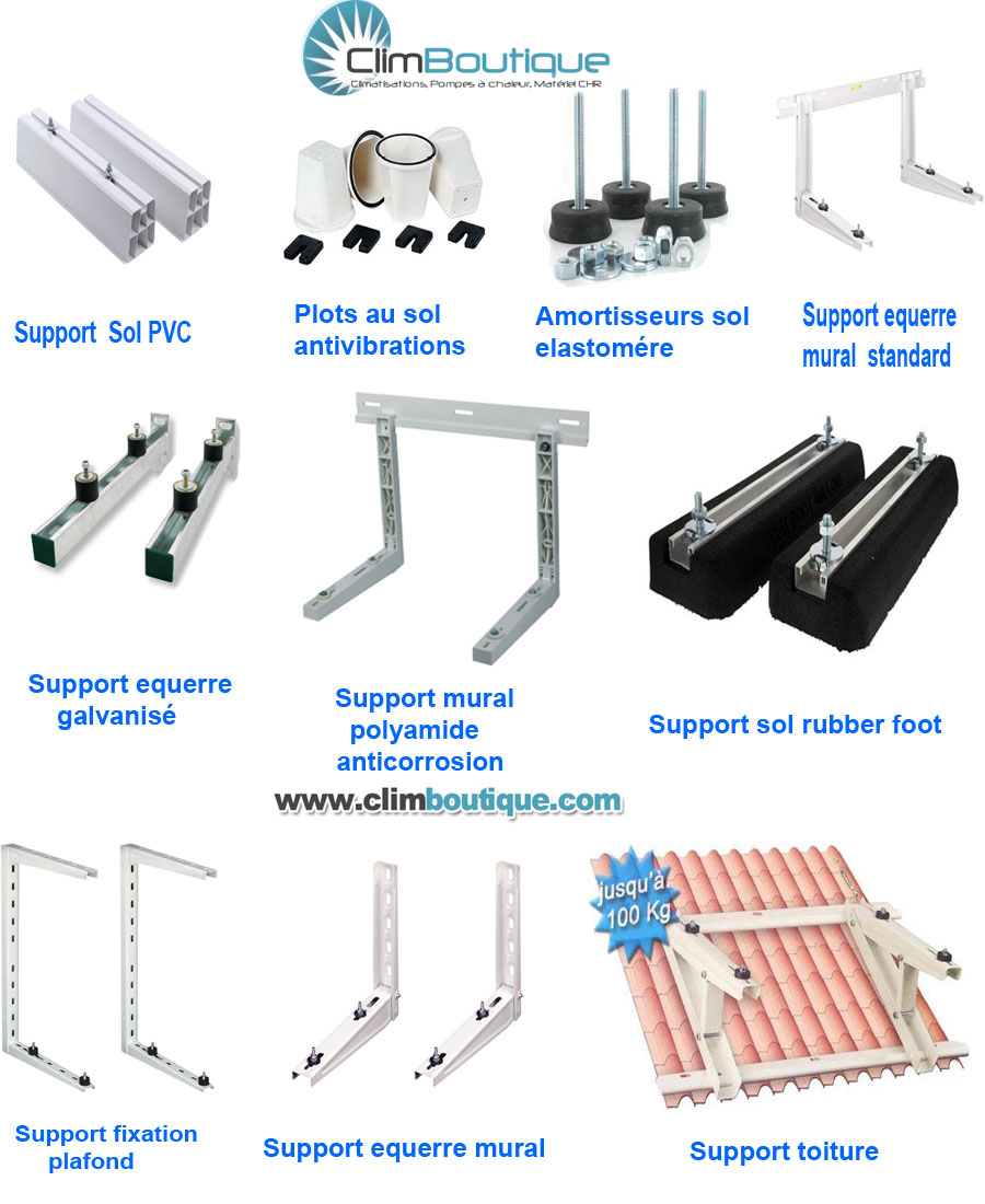Equerre fixation pompe a chaleur