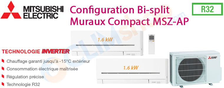 Pompe a chaleur inverter mitsubishi