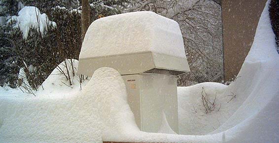 Pompe a chaleur neige
