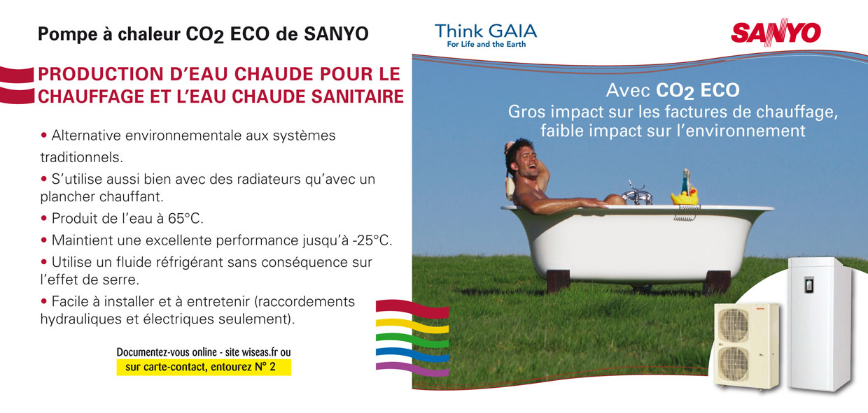 Pompe a chaleur co2 sanyo
