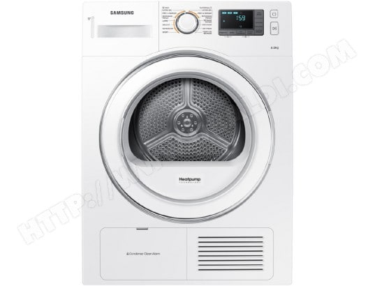 Bosch wth83200ff - sèche-linge - 8kg - pompe à chaleur - classe a++ - blanc