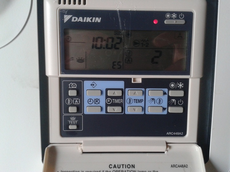 Code panne pompe a chaleur daikin