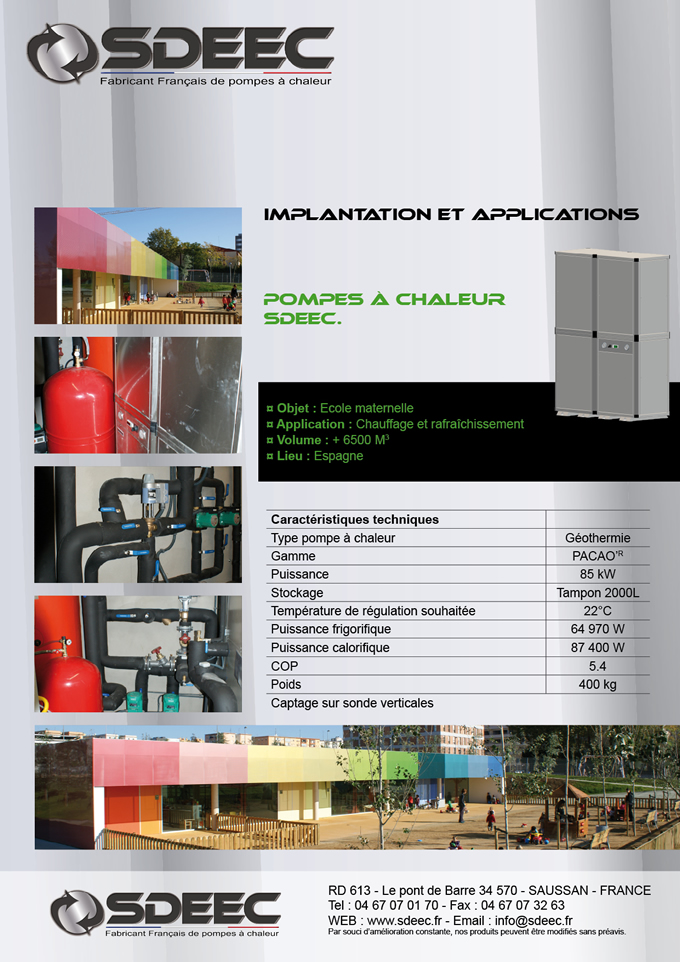 Pompe à chaleur application