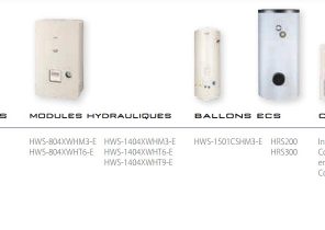 Recepteur pompe a chaleur air eau