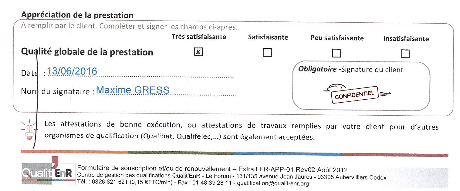 Qualification pompe a chaleur
