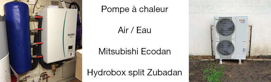 Pompe à chaleur air-eau mitsubishi ecodan