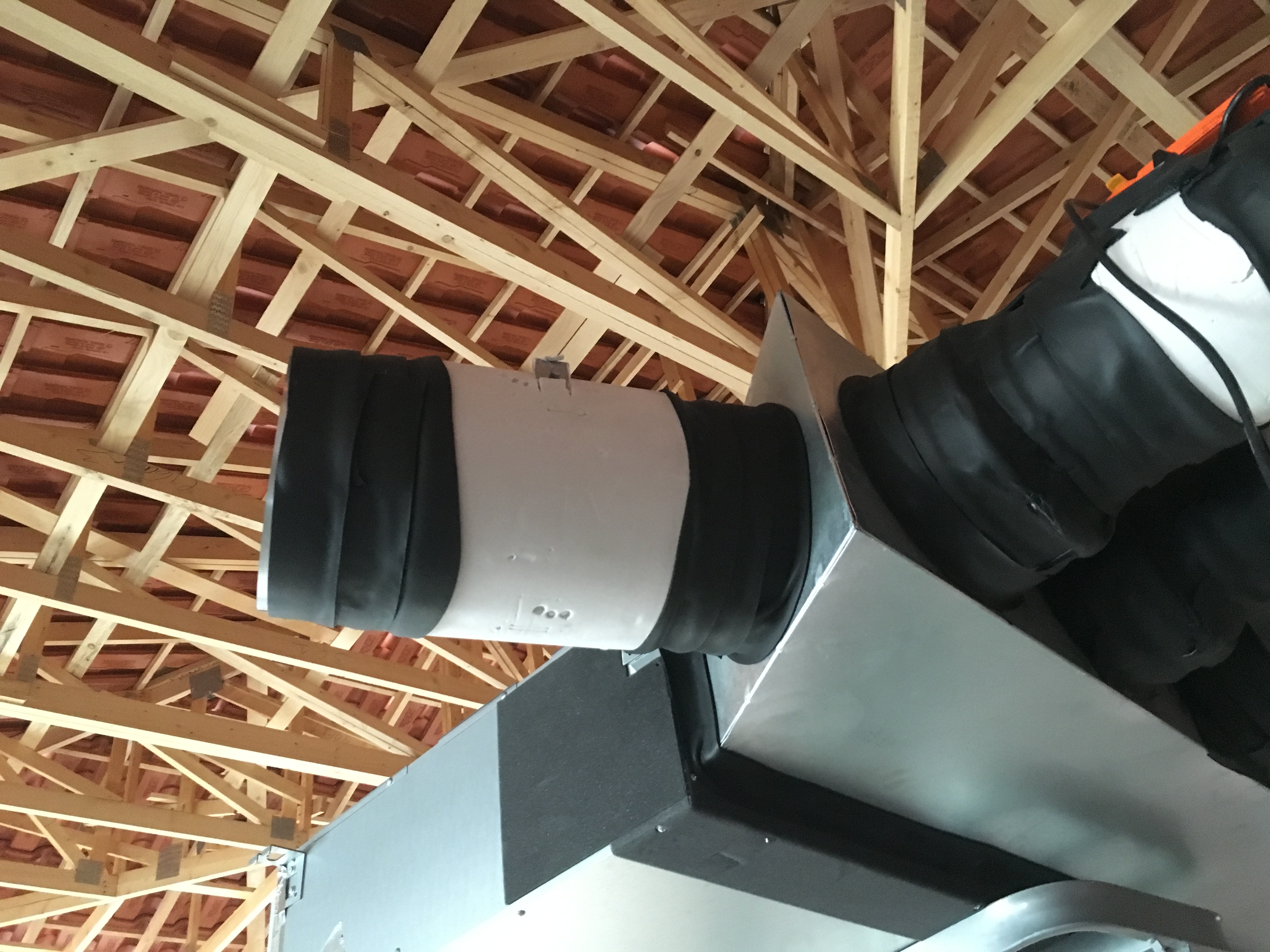 Montage pompe a chaleur air air gainable
