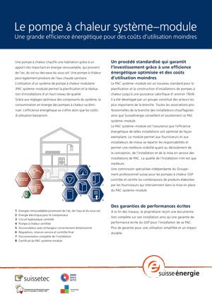 Pompe a chaleur systeme module
