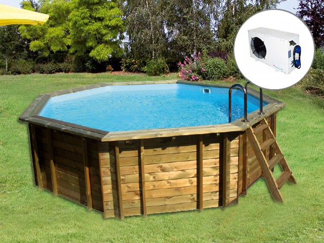 Piscine bois et pompe a chaleur