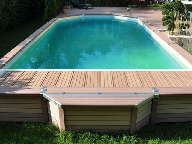 Kit piscine semi enterrée avec pompe a chaleur