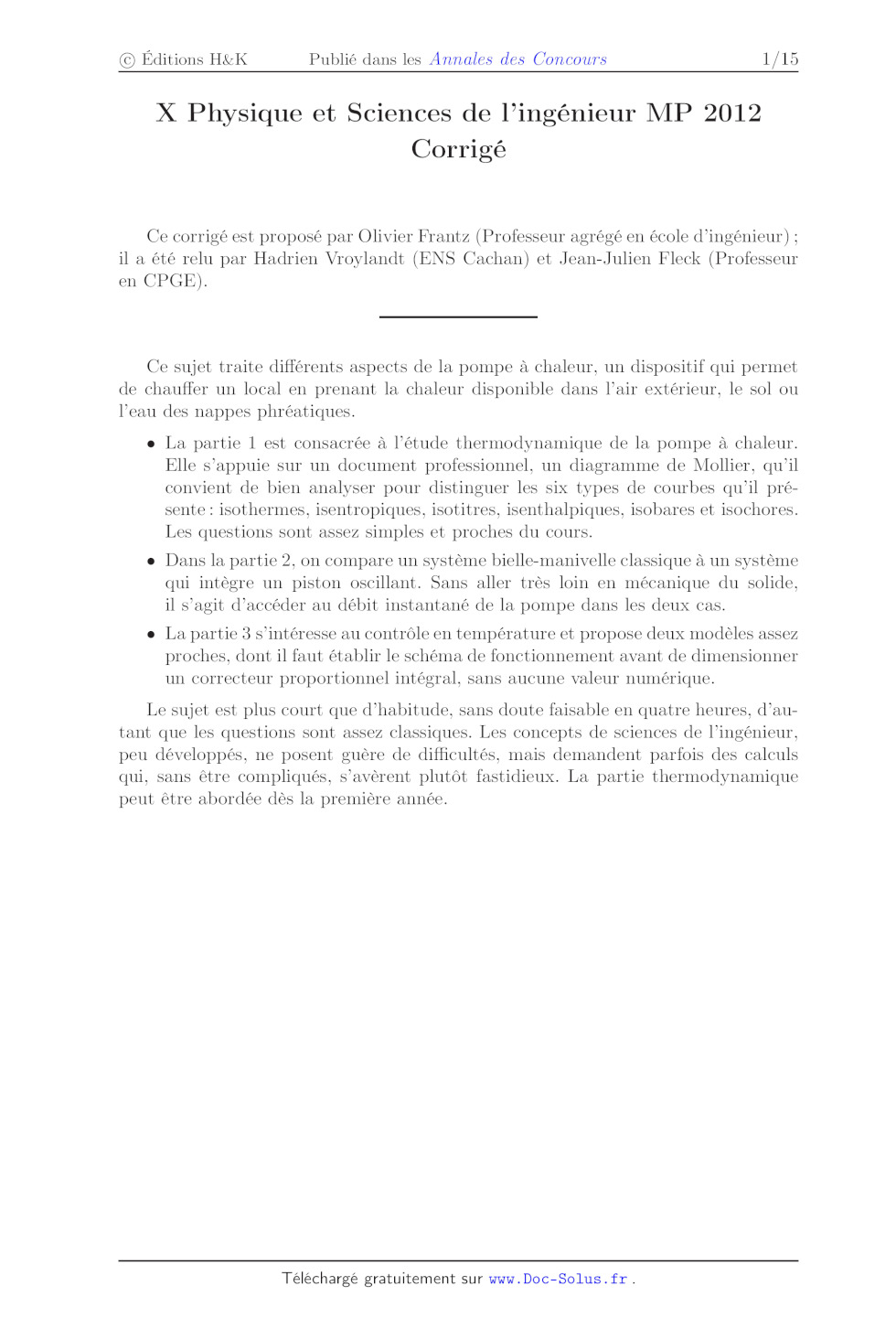 Pompe a chaleur x 2012