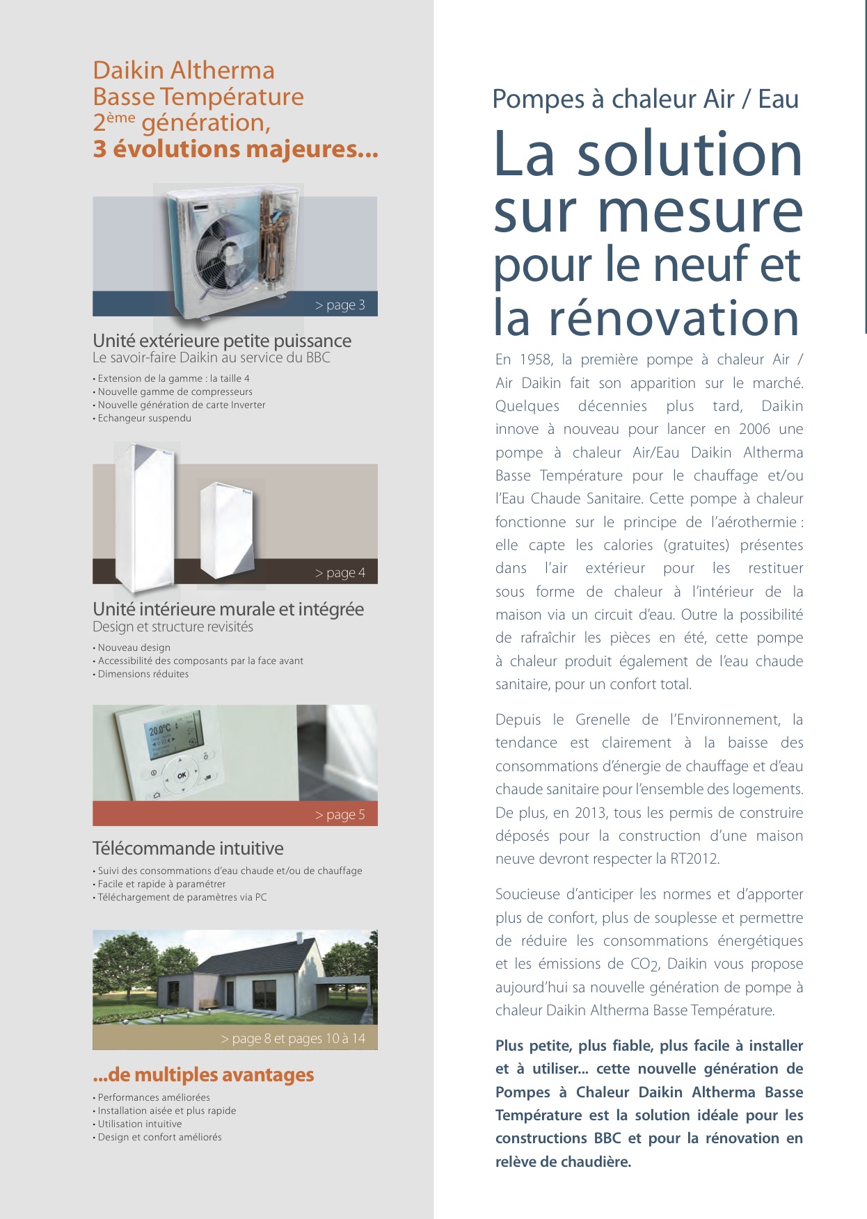 Pompe a chaleur air eau nouvelle generation