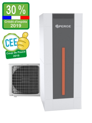 Pompe a chaleur air eau hybride fuel