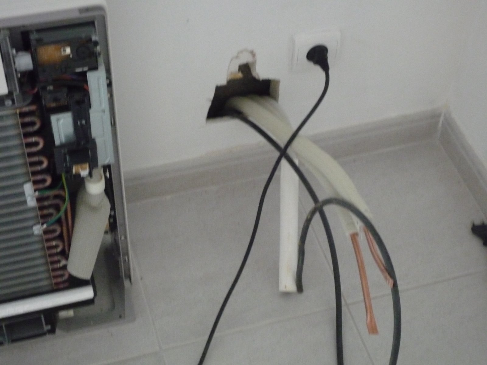 Installation pompe a chaleur dans vide sanitaire