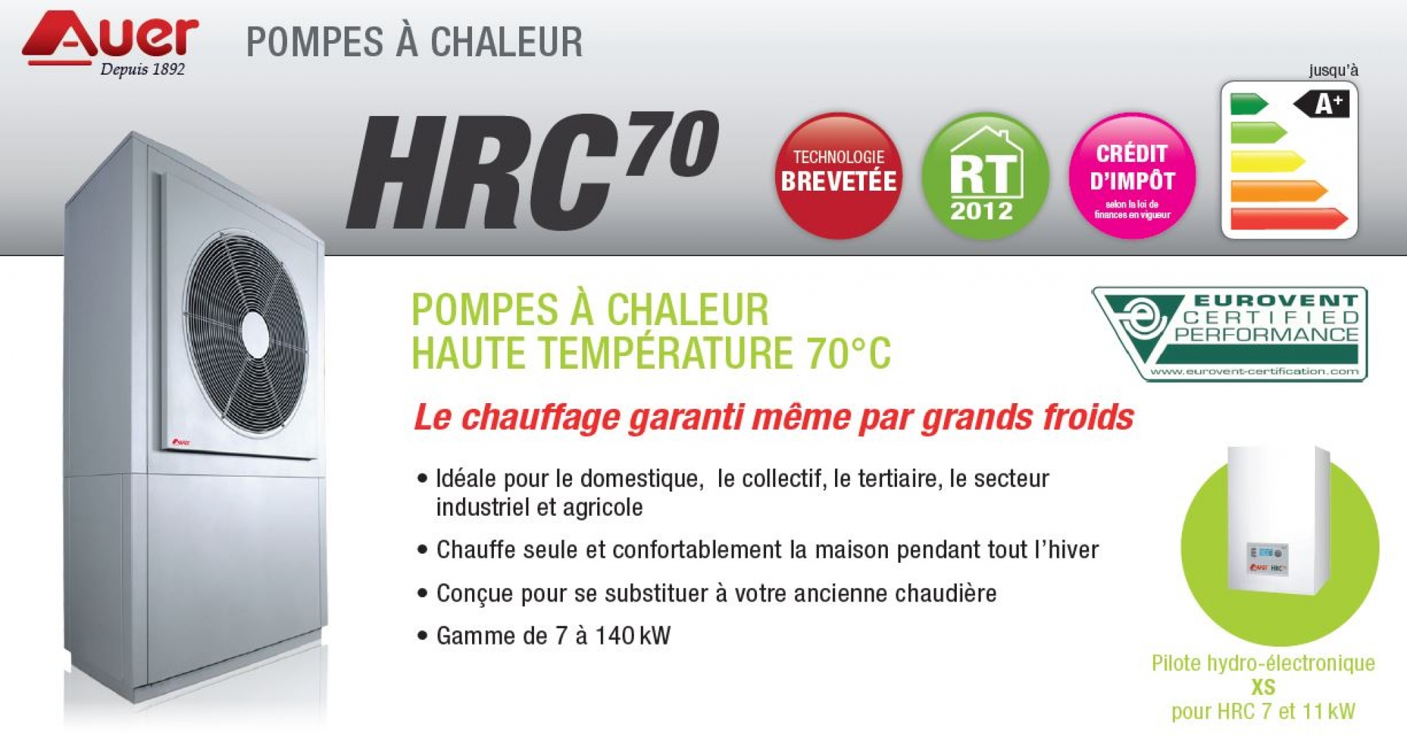 Pompe a chaleur air eau 11kw