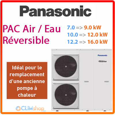 Fiche technique pompe à chaleur panasonic