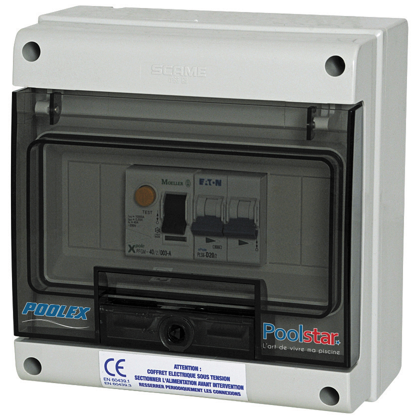 Coffret electrique pour pompe a chaleur piscine