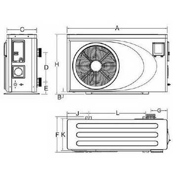 Pompe à chaleur piscine acl 13kw