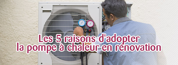 Installation pompe a chaleur renovation