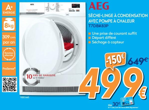 Sèche linge aeg pompe à chaleur