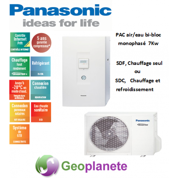 Pompe a chaleur 7kw air eau