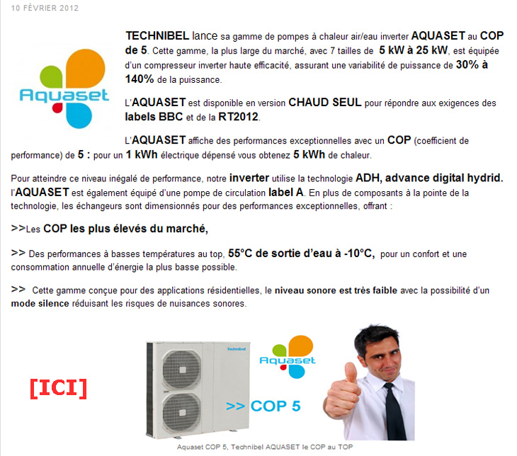 Entretien pompe a chaleur technibel