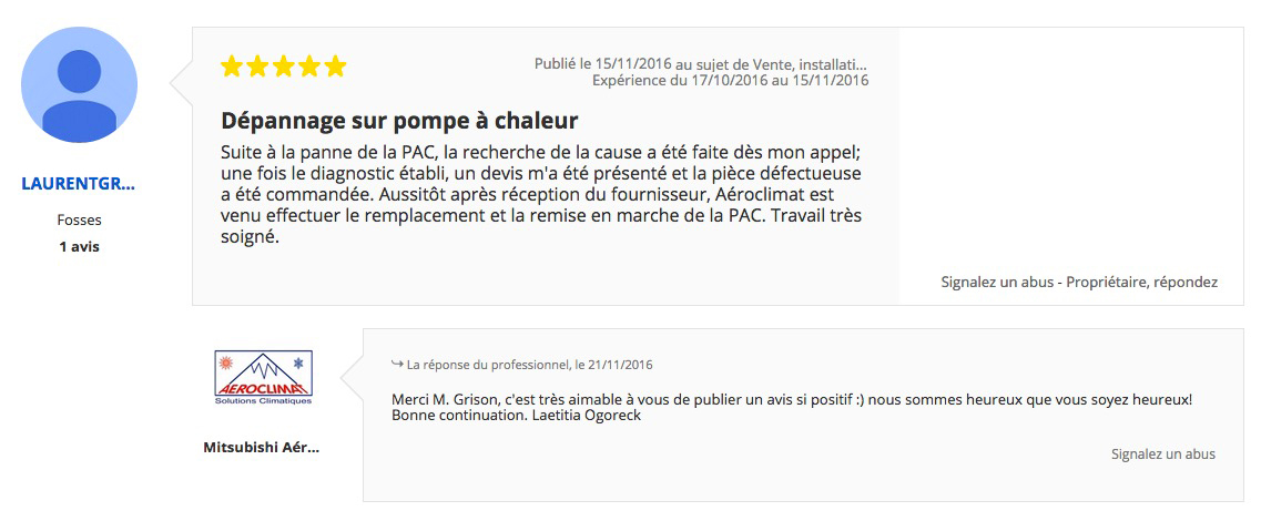 Pages jaunes pompe a chaleur