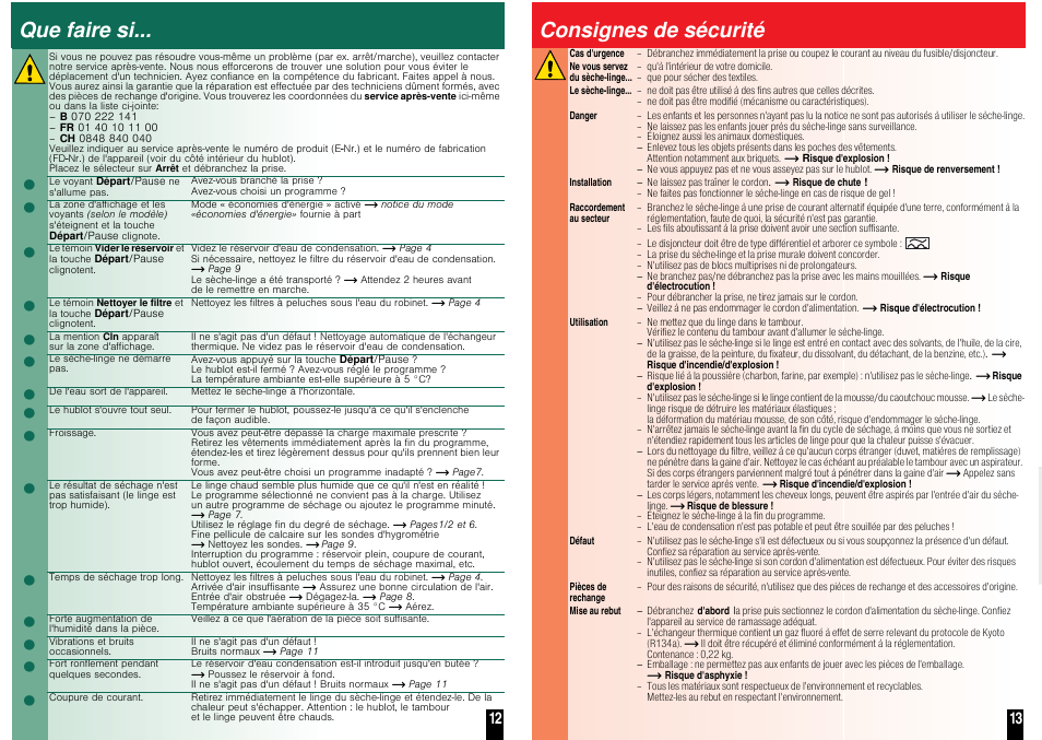 Seche linge bosch pompe a chaleur notice