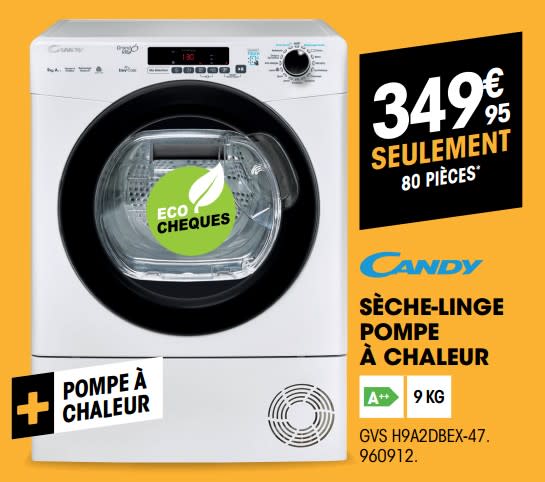 Candy seche linge pompe à chaleur