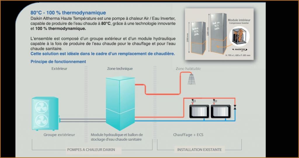 Prix installation pompe a chaleur haute temperature