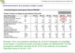 Calcul puissance pompe a chaleur piscine
