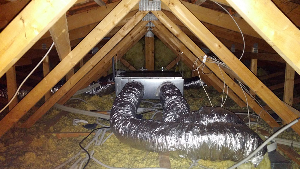 Pompe a chaleur dans combles