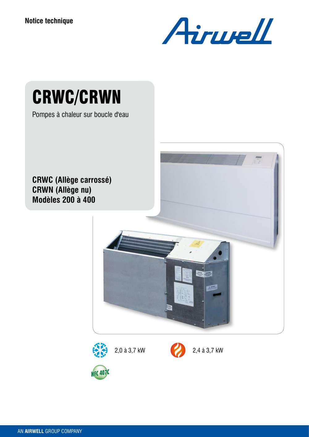 Pompe a chaleur airwell notice