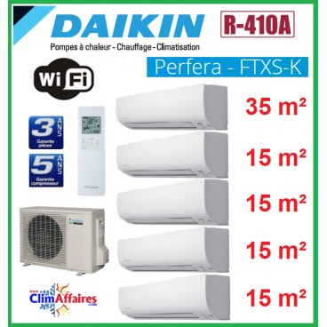Pompe a chaleur daikin 4 split