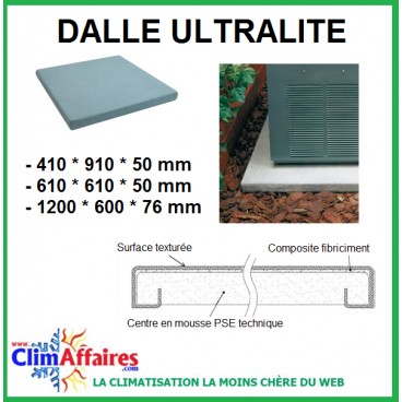 Dalle béton pour pompe a chaleur