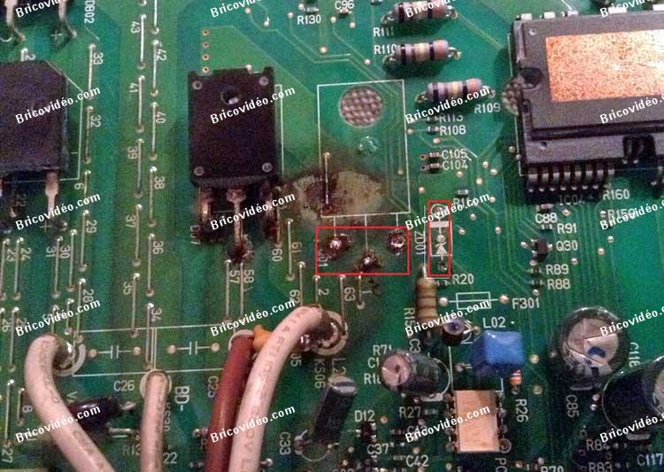 Carte electronique pompe a chaleur sanyo