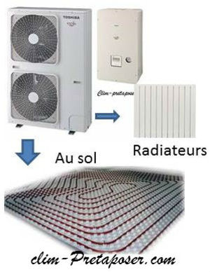 Pompe a chaleur air eau toshiba