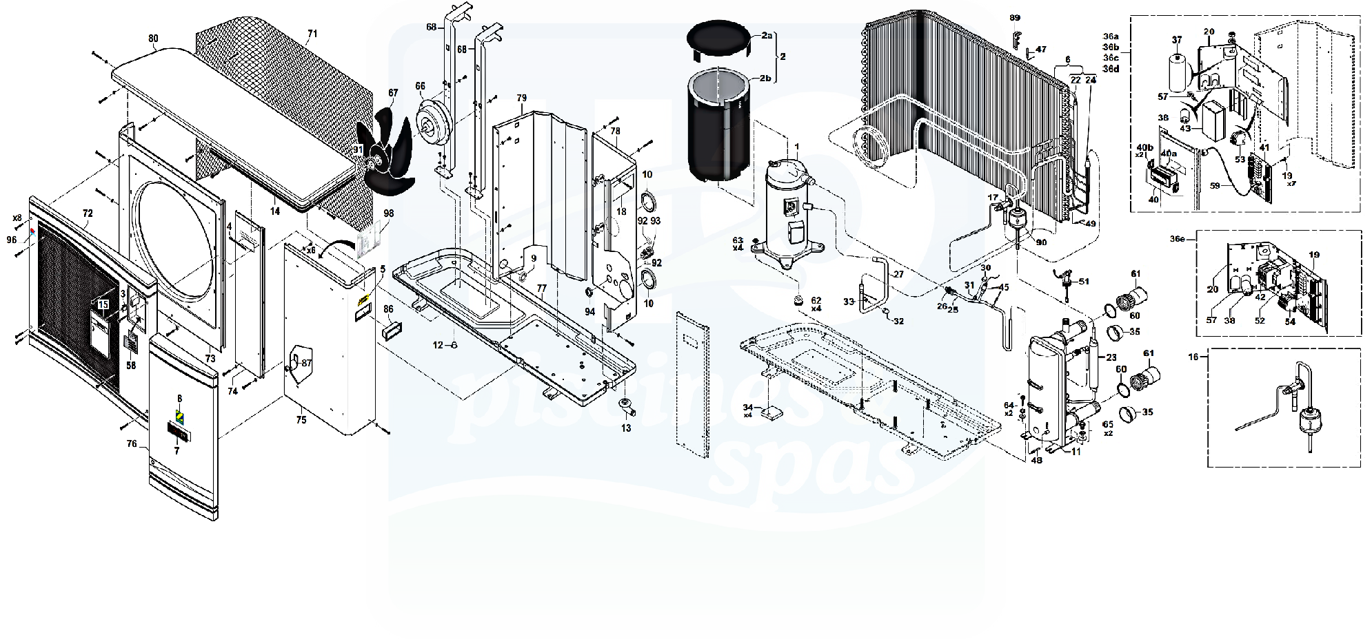 Pompe a chaleur piscine zodiac edenpac