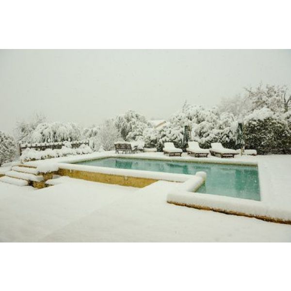 Pompe à chaleur piscine gelée
