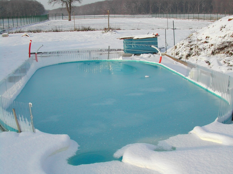 Pompe a chaleur piscine fait de la glace